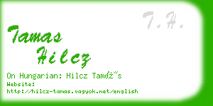 tamas hilcz business card